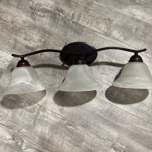 Modern 3 light fixture for bathroom